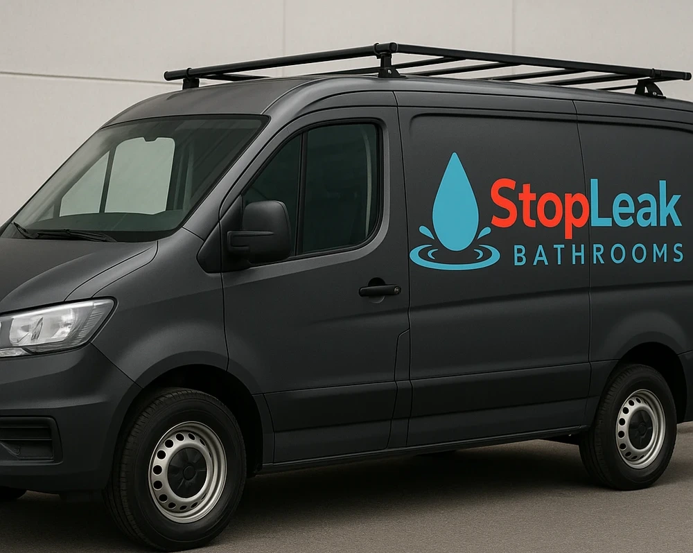 Alex from Stop Leak Bathrooms with service van